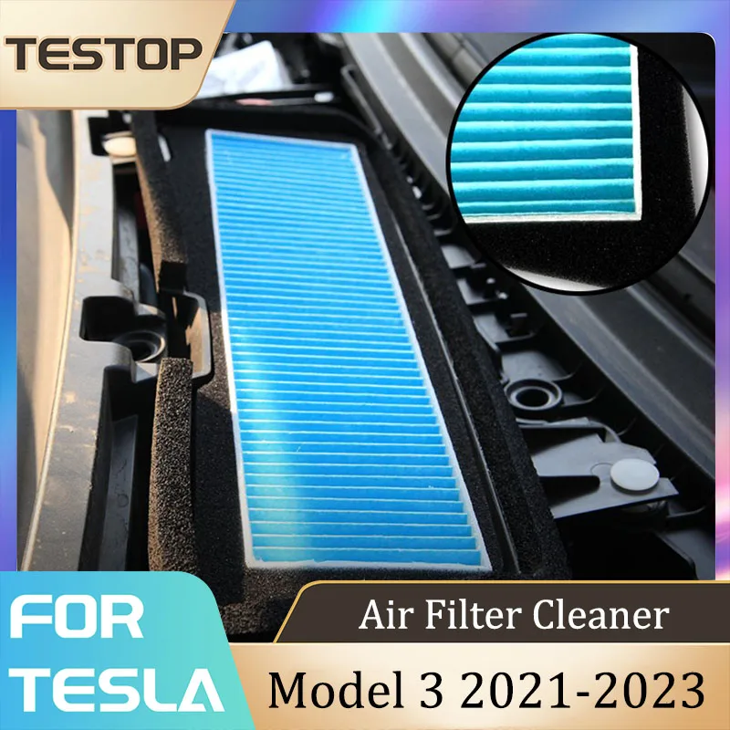 

Air Filter HEPA Cleaner For Tesla Model 3 2023 Accessories Air Condition Filter Replacement Protection Tesla Model 3 2021-2023