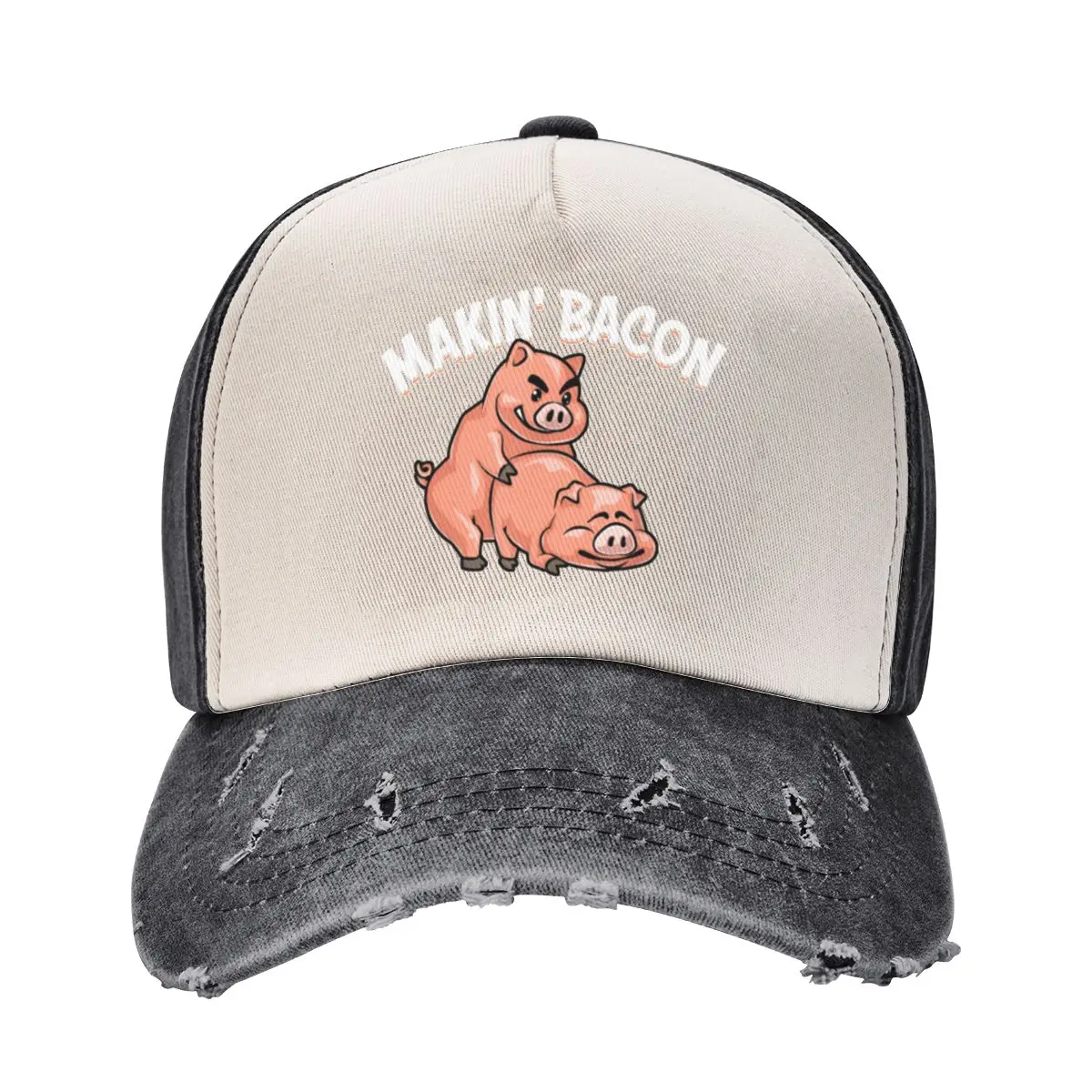 Makin bacon Baseball Cap Sun Hat For Children Trucker Hat Golf Hat Man Wild Ball Hats For Men Women's