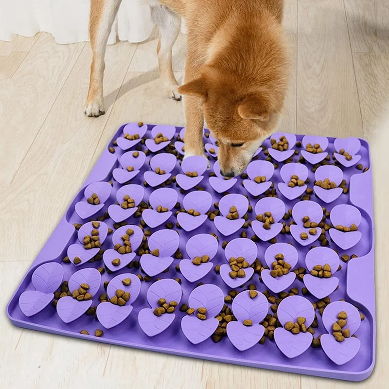 1 PCS Snuffle Mat Silicone Slow Feeder Lick Mat For Dogs For Slow Down Eating,Training Smell,