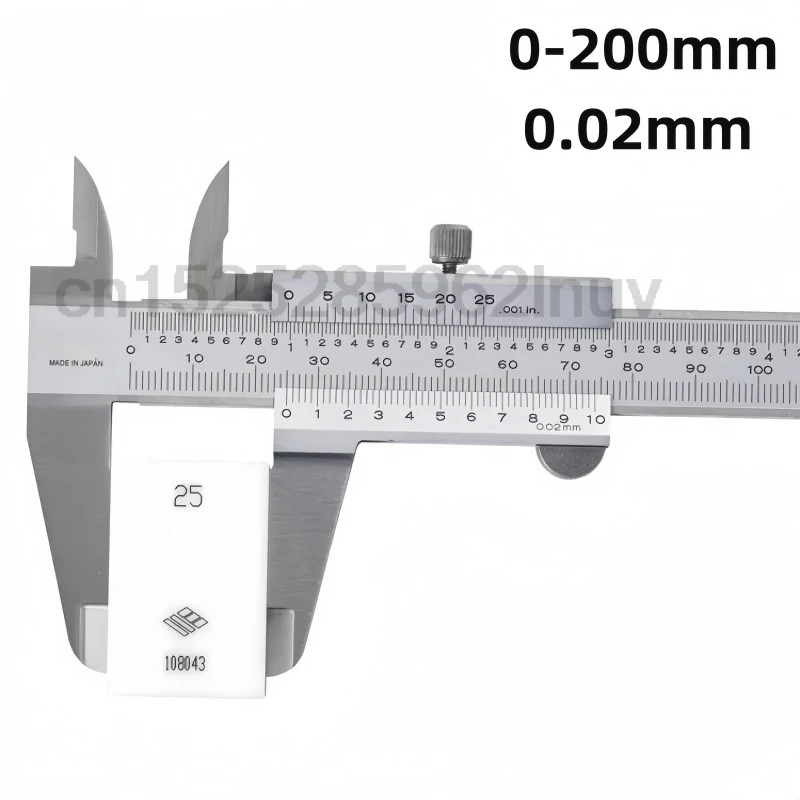 

CNC Vernier Caliper Stainless Steel Precision 0.02mm Inside Outside Depth Step Measurements Metric 6" 0-150mm Range 200mm 300mm