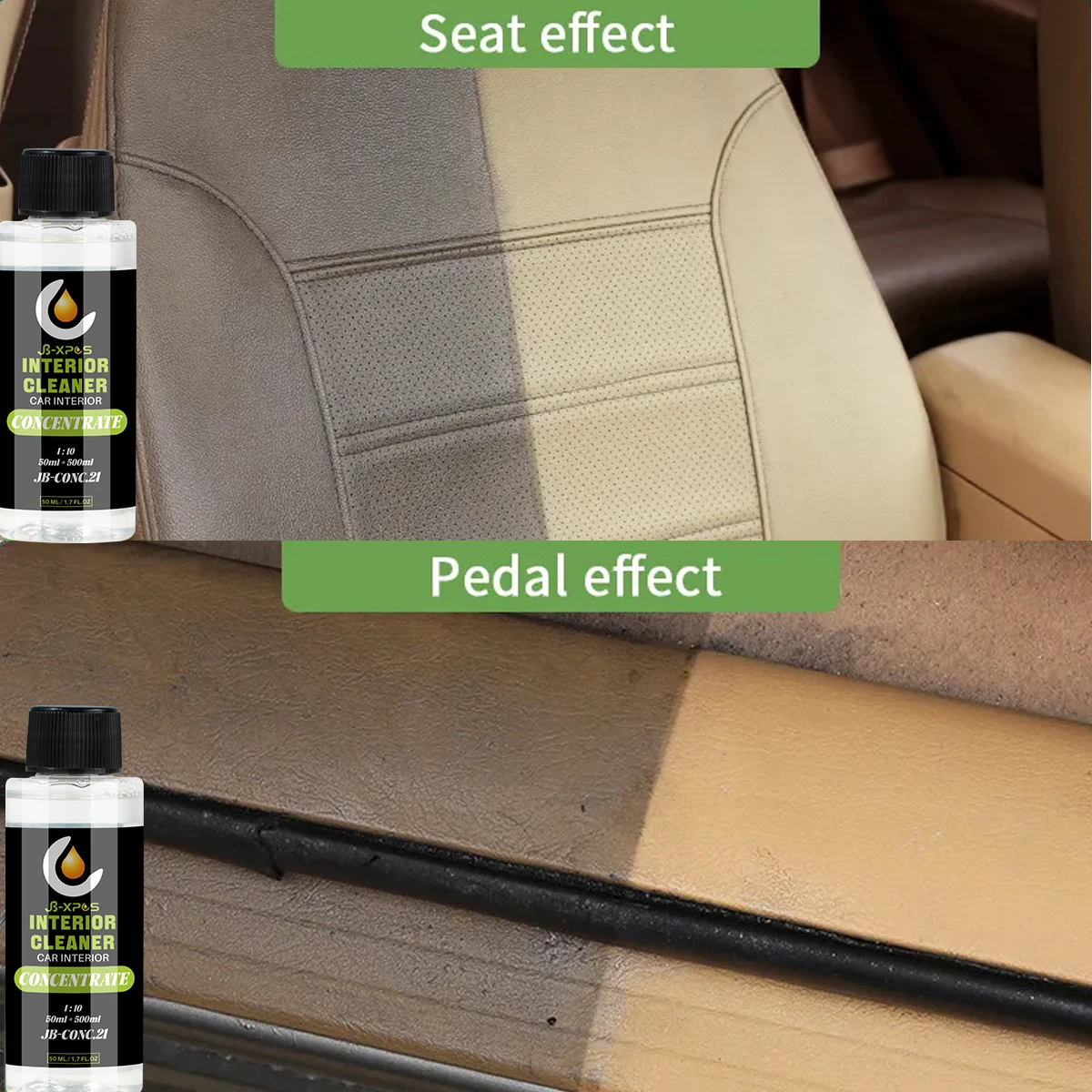 Interior Cleaner Car Interior Concentratem Multi-Purpose Cleaner Spray For Leather Seats Wood Dashboard Trim Carpet Plastic