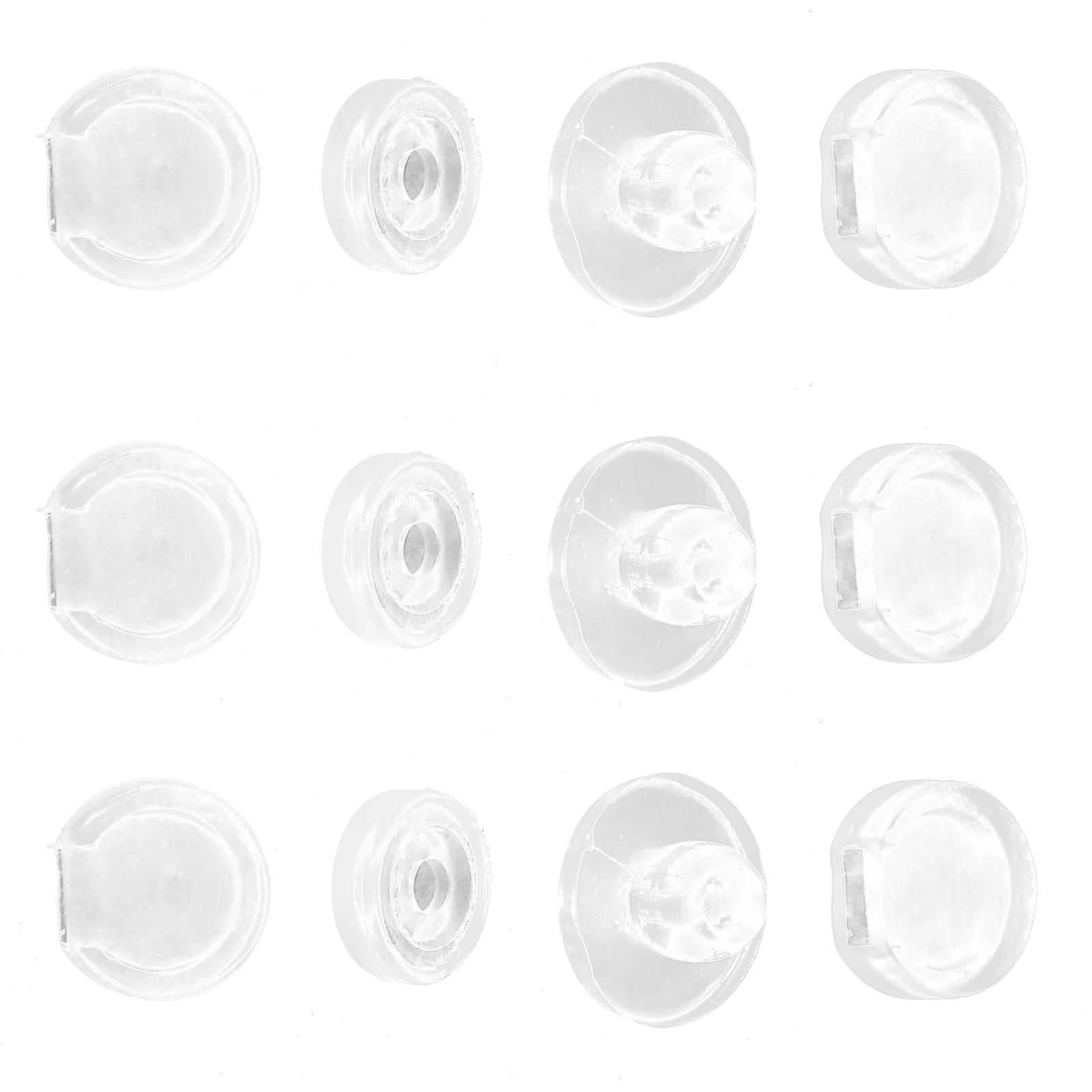 

100 Pcs Ear Clip Backings Soft Clear Anti Slip Earring Pads Clip On Cushions Screw Replacements For Studs Women Accessories