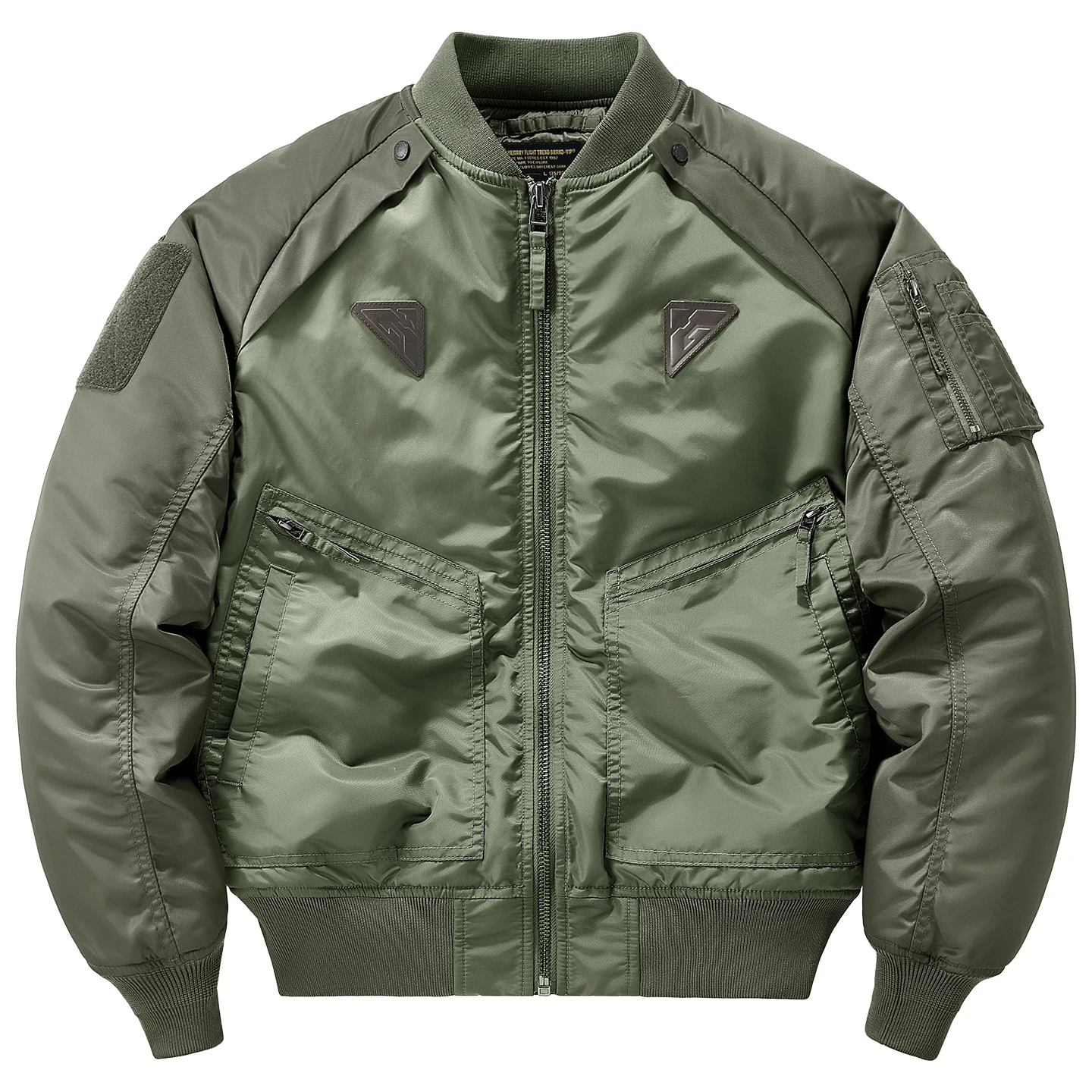 

Теплая хлопковая мужская зимняя куртка-бомбер в американском стиле, функциональная бейсбольная куртка из утолщенного нейлона с длинными рукавами