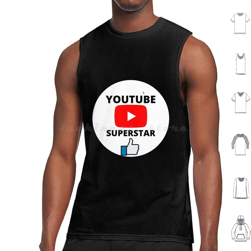 Youtube Superstar Tank Tops Vest Sleeveless Highhocreations High Ho Silver Youtube Subs Subscribers Subscriber Follow