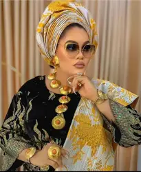 Yuminglai Newest Italian 18k Gold Plated High Quality Women Fashion Necklace African Costume Big Dubai Jewelry Sets FHK13877