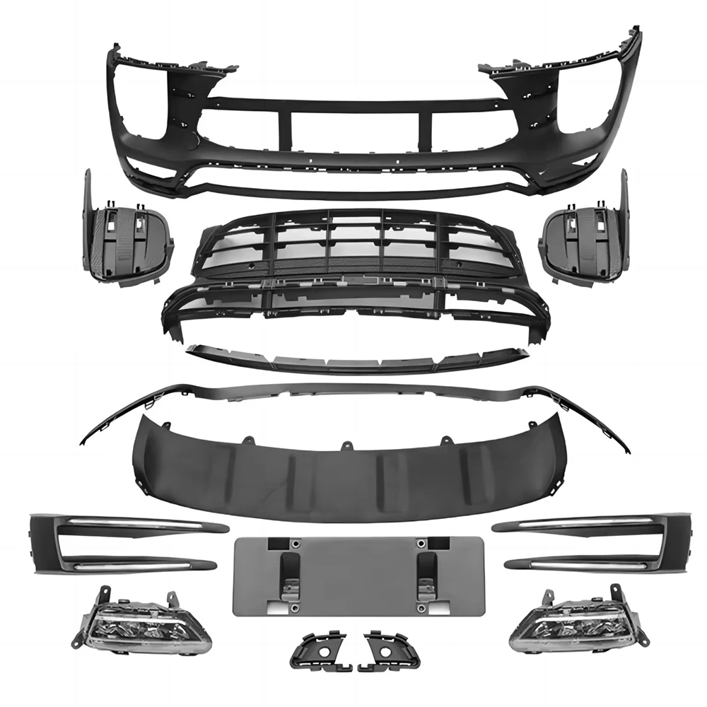 

Полный комплект кузова для Porsche Macan 95B.1 14-17, обновление до переднего бампера в стиле Turbo