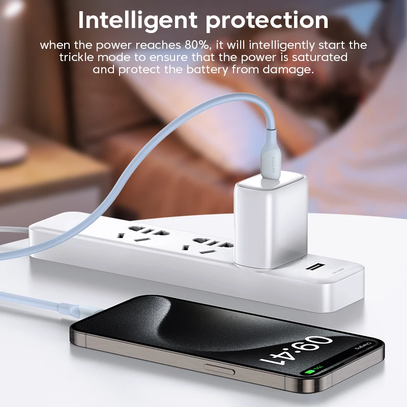 KUULAA USB C Cable to USB Type C Cable PD 30W Fast Charger Cord USBC to Type-C Cable for iPhone15 Samsung Xiaomi
