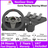 Game Racing Steering Wheel With Gear Lever & Pedal, 270° Racing Steering Wheel, For PC/PS3/PS4/Switch/Xbox One/Xbox Series X/S
