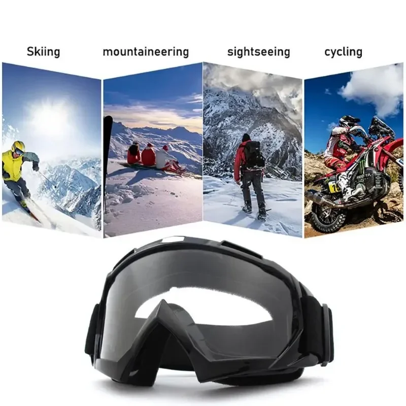 Skiing Goggles Windproof Cycling Motorcycle Goggles Winter Anti-Fog Snowboard Ski Glasses Ski Mask Tactical Goggle Sunglasses