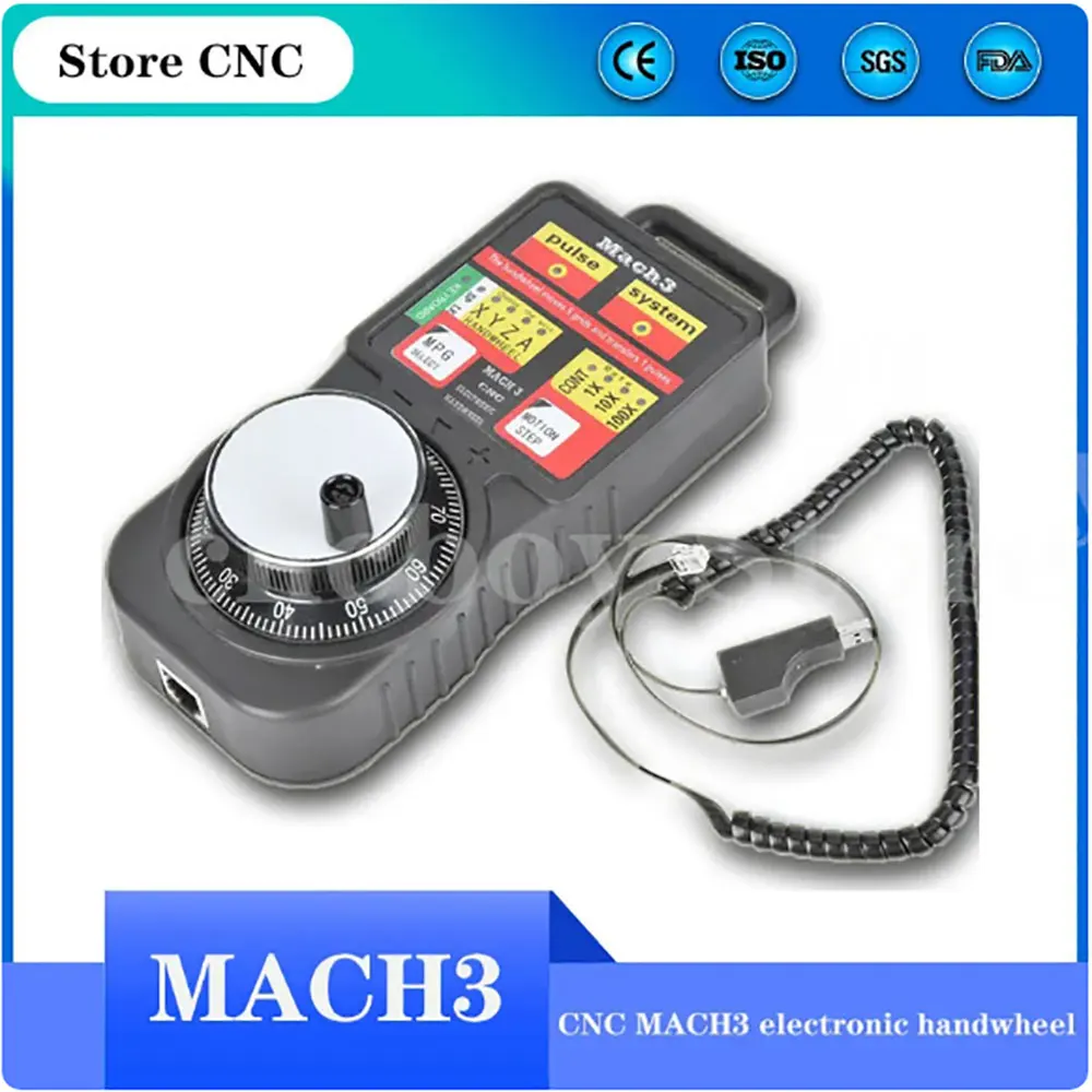 

CNC Mach3 USB industrial electronic steering wheel, 4-axis manual arterial pulse generator, MPG suspension steering wheel