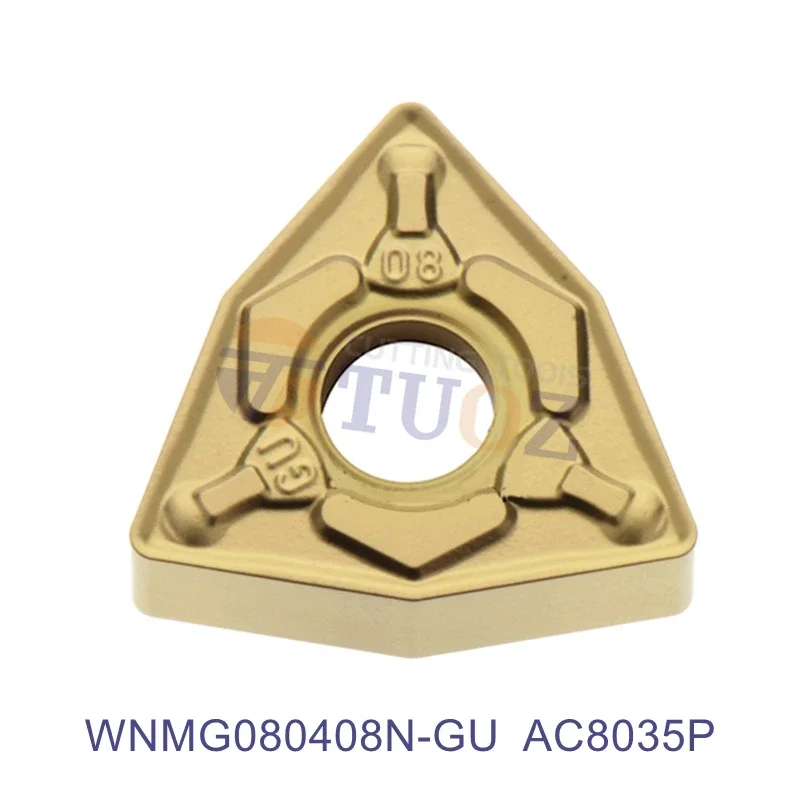 

Original WNMG080408N-GU AC8035P External Turning Tools Carbide Insert WNMG 080408 N-GU CNC Lathe Cutter