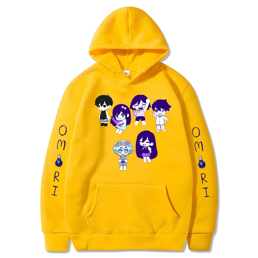 Omori Sunny Basil Hero Mari Kel Japanese Anime Kawaii Hoodies Print Manga Sweatshirt Oversized Clothes for Men/women Four Season