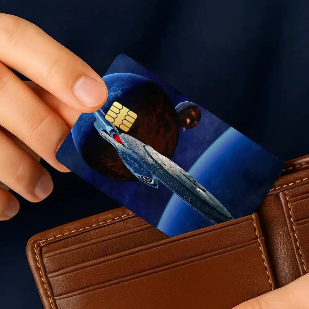 TV Star T-Trek Credit Card for Bank Debit Decorative Protection 4PCS Anti-scratch Waterproof Stickers Bus Subway Library