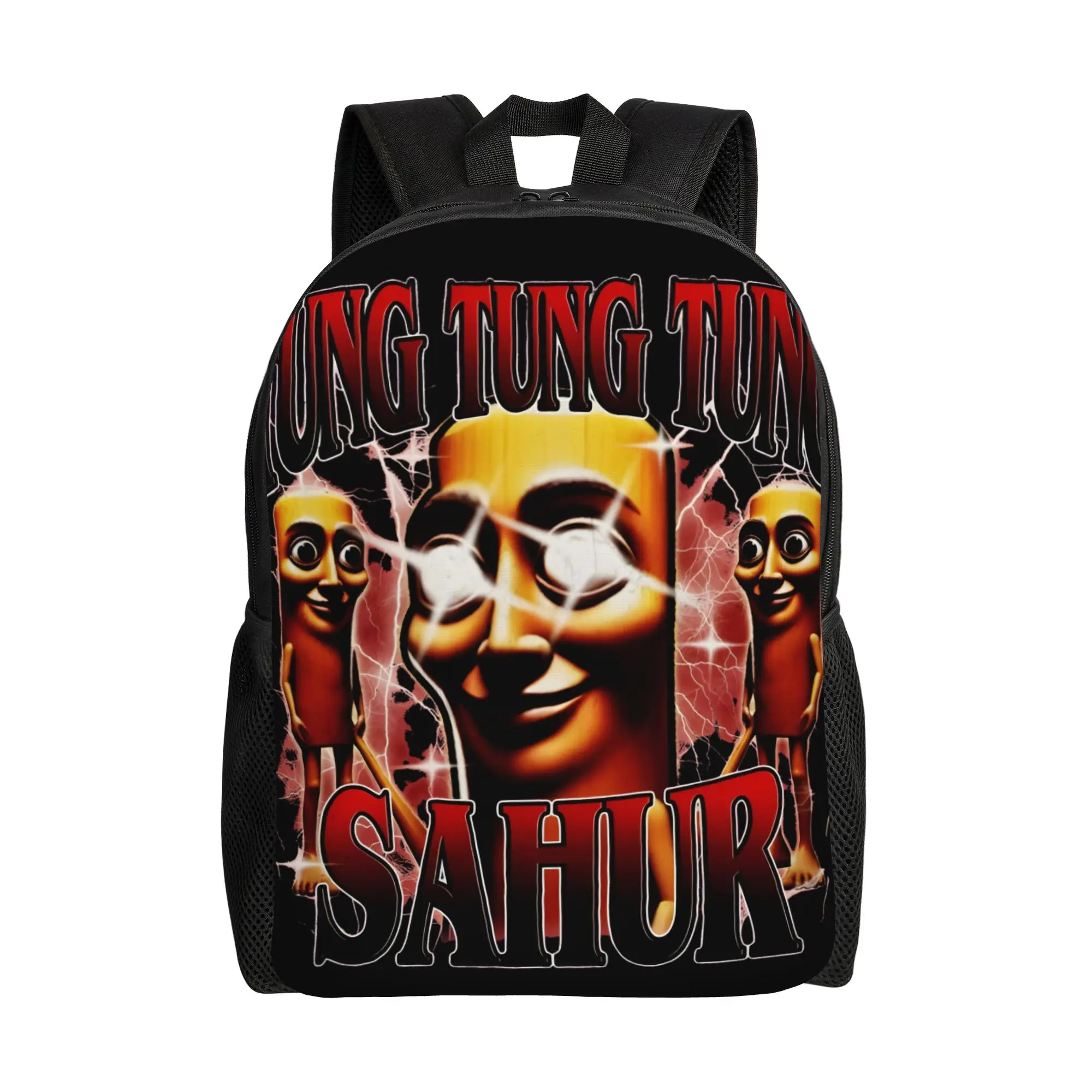 Tung Tung Tung Sahur Backpack Brainrot Streetwear Backpacks Student Unisex  Breathable High School Bags High Quality Rucksack