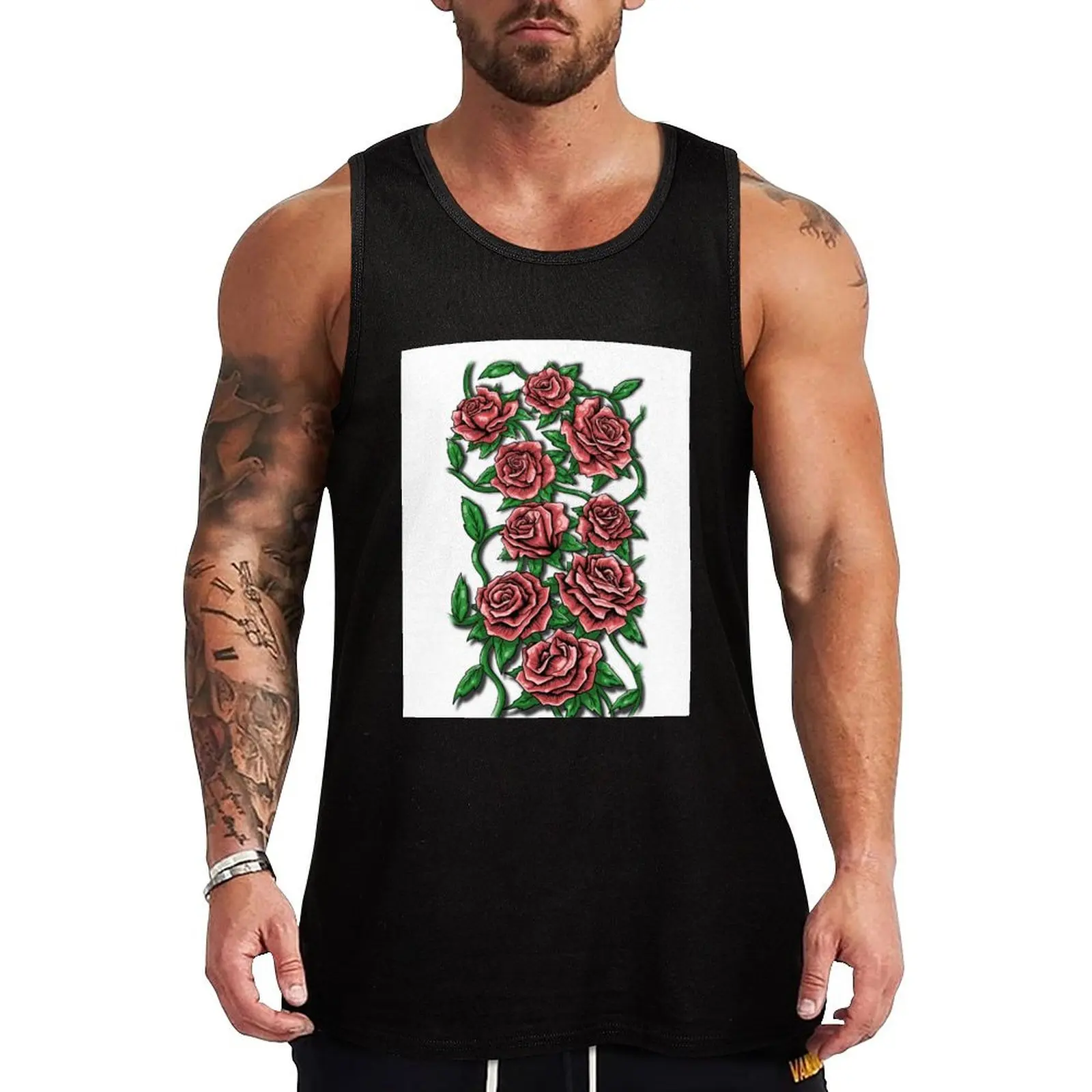 A Touch Of A Rose Tank Top Performance Tank Top Moisture Wicking Workout Shirt