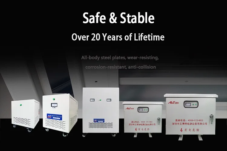 

10kVA three-phase step-up 220V to 480V isolation transformer