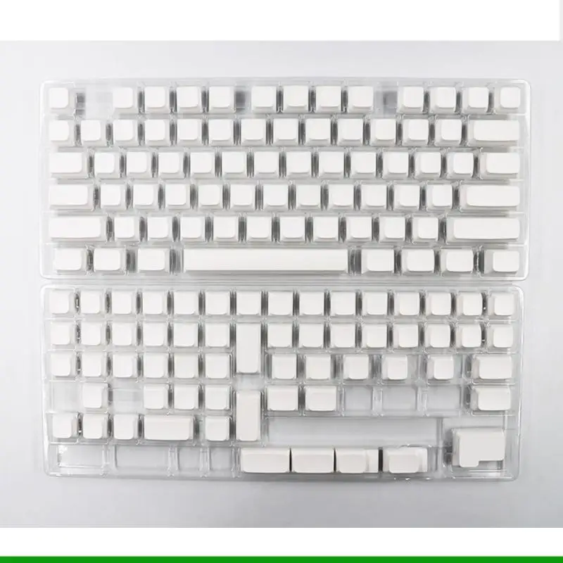 U55C PBT Keycaps 134 Keys Minimalist White Blank Keycap DyeSubbed Keycap For 108 104 100 980 96 84 75 68 64 61 Layouts
