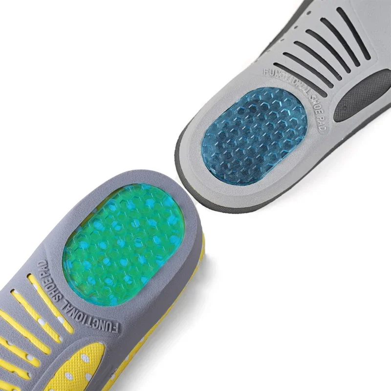 1pair Plantar Fasciitis Feet Insoles Arch Supports Orthotics Inserts Pain Relief Flat Feet High Arch Foot Pain Mens EVA Sports