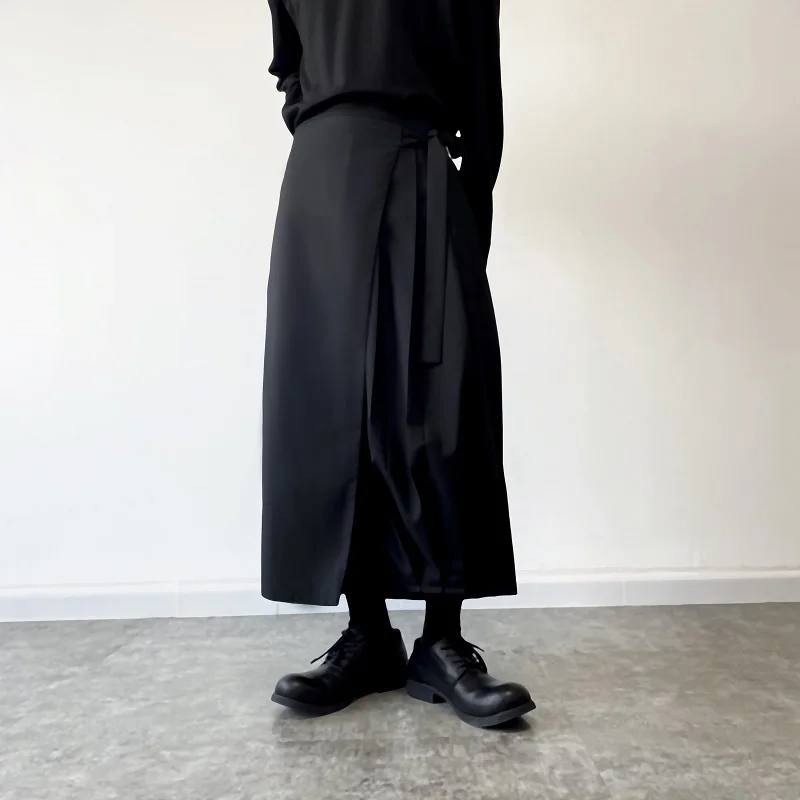 Casual Shirring Wide Leg Straight Leg Culottes