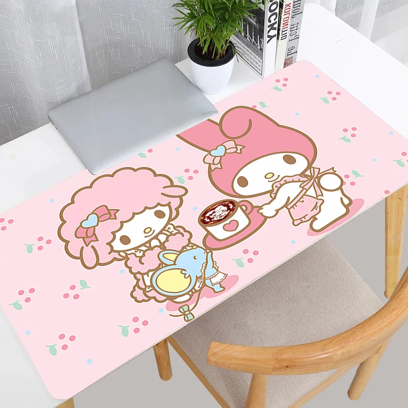 Mouse Pad My Melody Kawaii Large Gamer Keyboard Desk Mouse Mat Carpet Laptop Rubber XXL Tapis Souris Gaming Notbook PC Mousepad