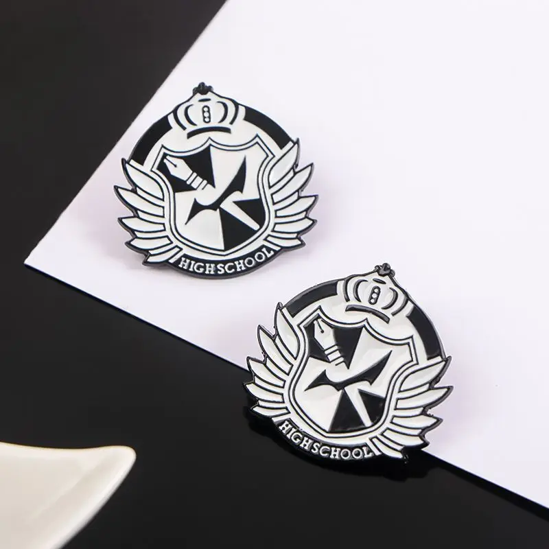 New Danganronpa Monokuma Metal Badge Creative Personality Clothes Brooch High Color Value All-match Decorative Backpack Medal view 2