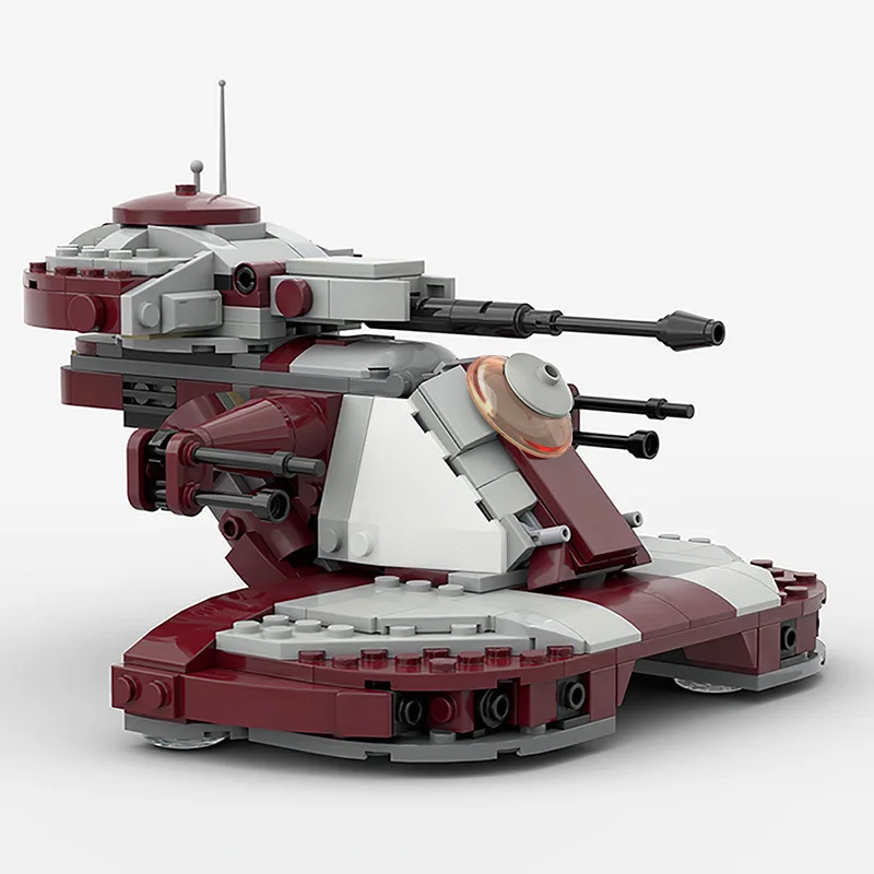 MOC-53017 Space Wars pojazd szturmowy zestaw klocków do budowy wojskowy atak czołg AAT Model DIY Puzzle dla dzieci zabawki prezent urodzinowy 358 sztuk