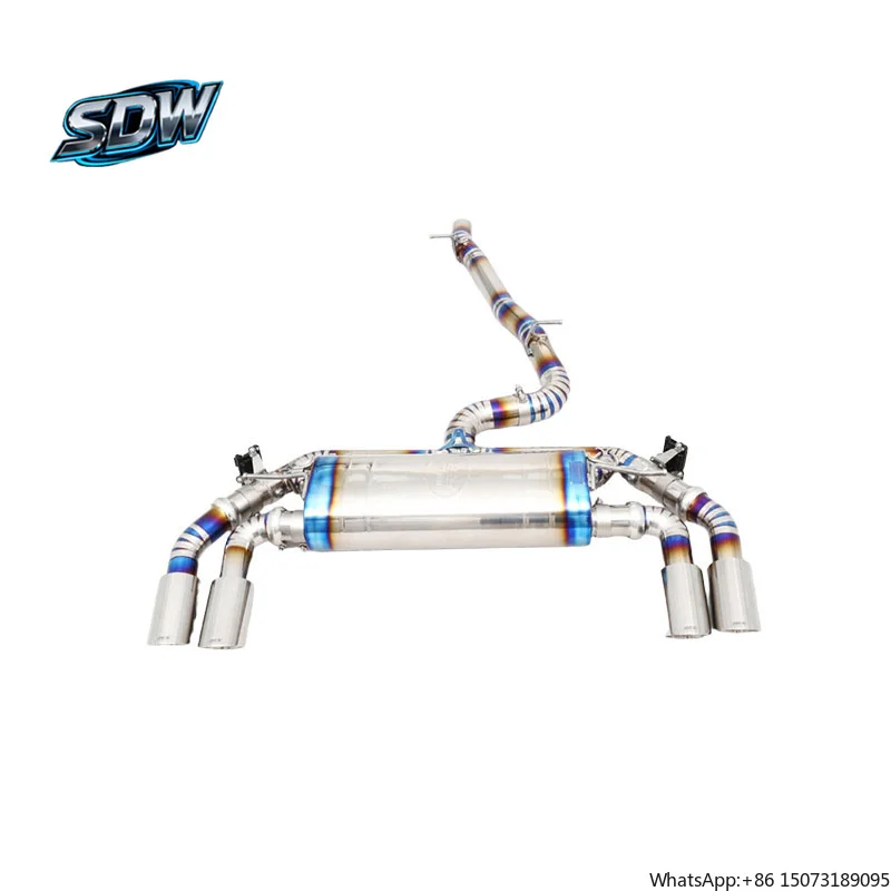 

Premium Titanium Valve Control Catback Exhaust System for RS6 RS7 S6 S7 TTS with Remote Key and Custom Tail