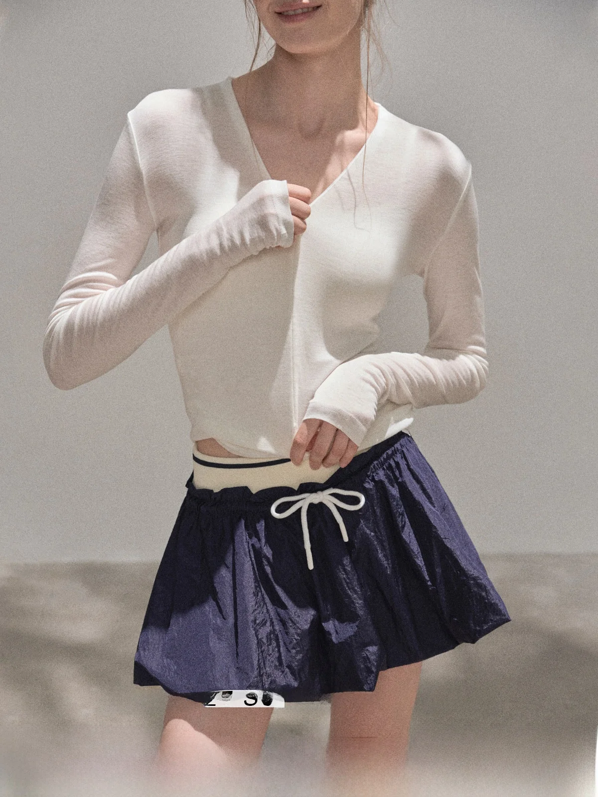 

Beautiful Pleated High Waist A-Line Skirt Women's Spring Summer New Sle Elastic Waist Bloomer Skirt Ele Chic