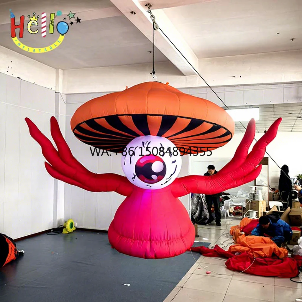 

Giant Red Inflatable Cartoon Mascot Single Eye Inflatable Cartoon Image