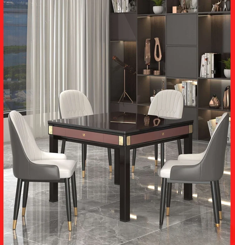 

Home Intelligent Voice Table and Dining Table Dual Use Silent Chess and Card Room