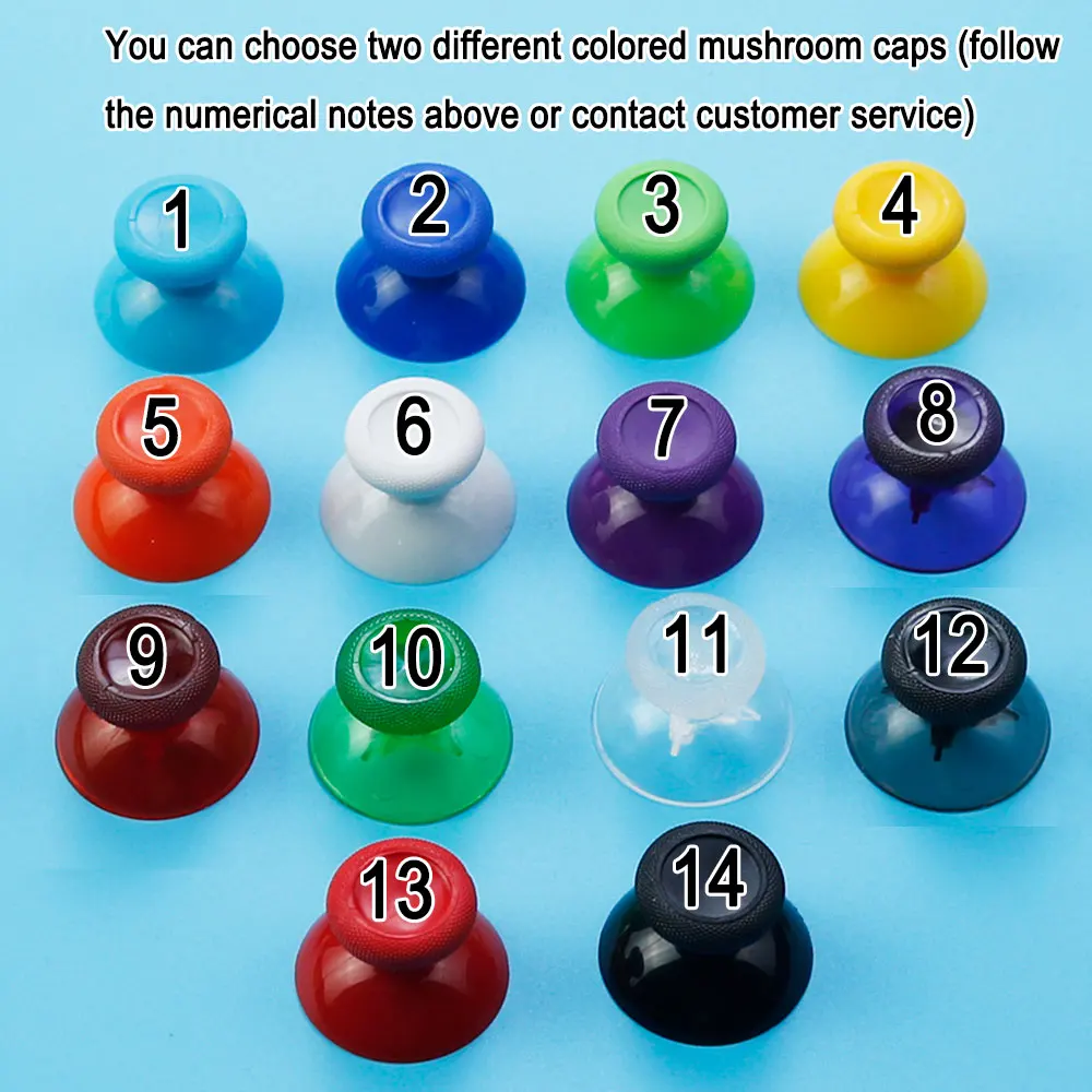 غطاء عصا تحكم بالإبهام تناظري ثلاثي الأبعاد لأجهزة إكس بوكس ون ، لوحة ألعاب عن بعد ، غطاء الفطر ، ملحق إصلاح بديل ، 10: 10000