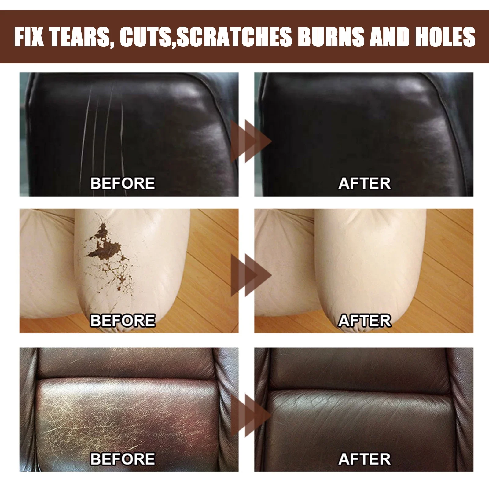 20/50ml Professional Leather Repair Paste Leather Complementary Color Repair Paste Car Repair Cream Agent Car Accessries image 4