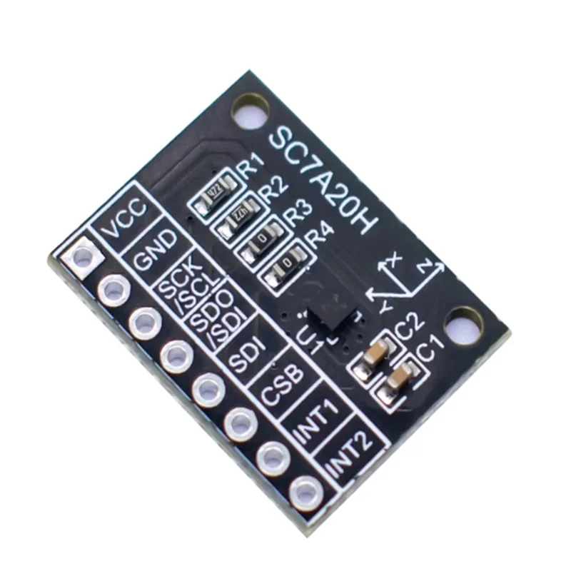 Высокоточный 3-осевой гравитационный ускорение SC7A20H, стандартный модуль передачи IIC/SPI
