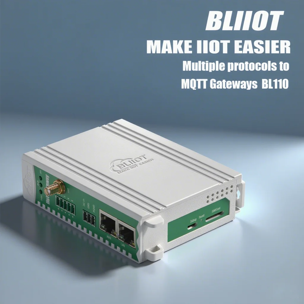BLIIOT Industrial IoT Gateway Modbus RTU TCP PLC to MQTT OPC UA Protocol Gateways Remote 4G Ethernet Wifi,6 RS485 Ports