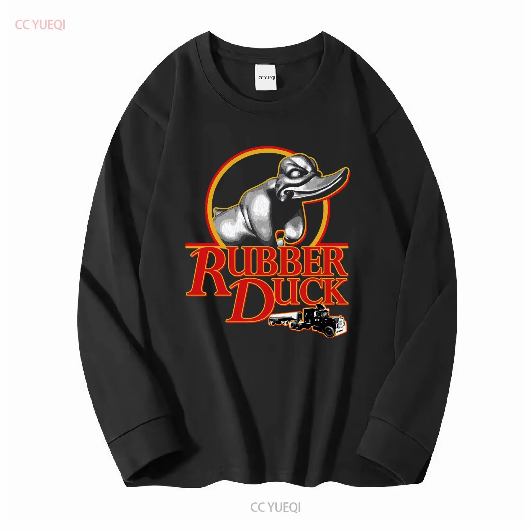 Rubber Duck Convoy Inspired Truck Movie Men's Black T Shirt Size S 5XL vintage Washed Top For Everyday Wear Comfortable view 3