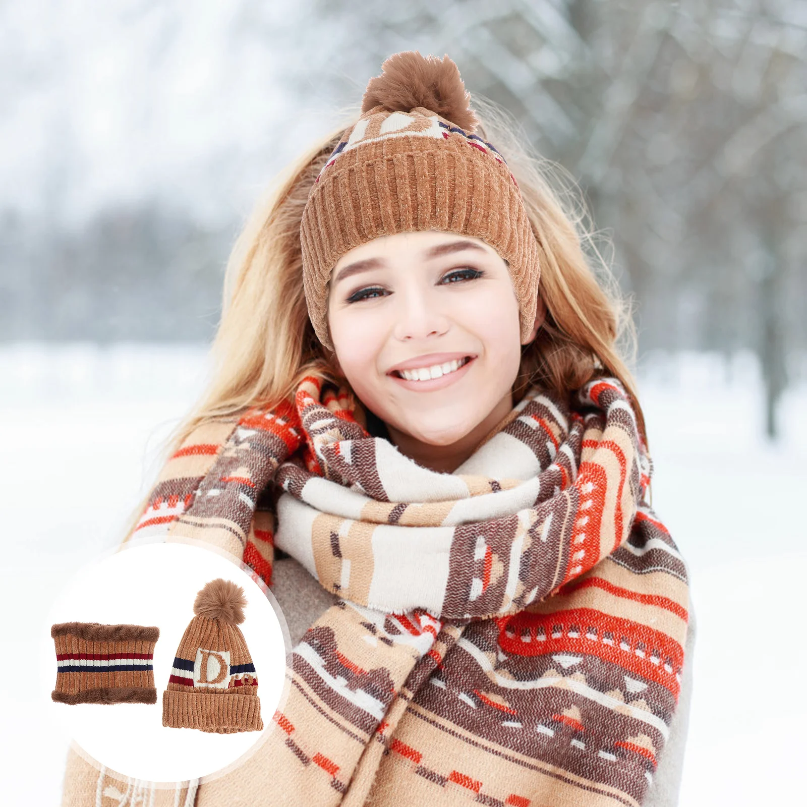 

2 in 1 knitted scarf hat women knit hat winter hat Neck Warmer Cap knit cap winter neck warmer hat