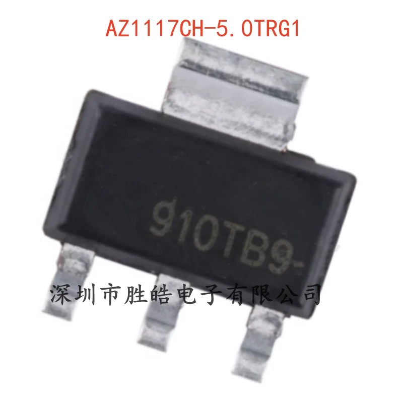 (10PCS)  NEW   AZ1117CH-5.0TRG1   Power Buck  Linear Regulator LDO Chip   SOT-223   AZ1117CH-5.0   Integrated Circuit