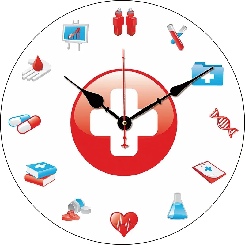 Medical Supplies Hospital Nurses Custom Large Clock Living Room Home Decor Round Wall Clock Quartz Clock Bedroom Wall Decoration