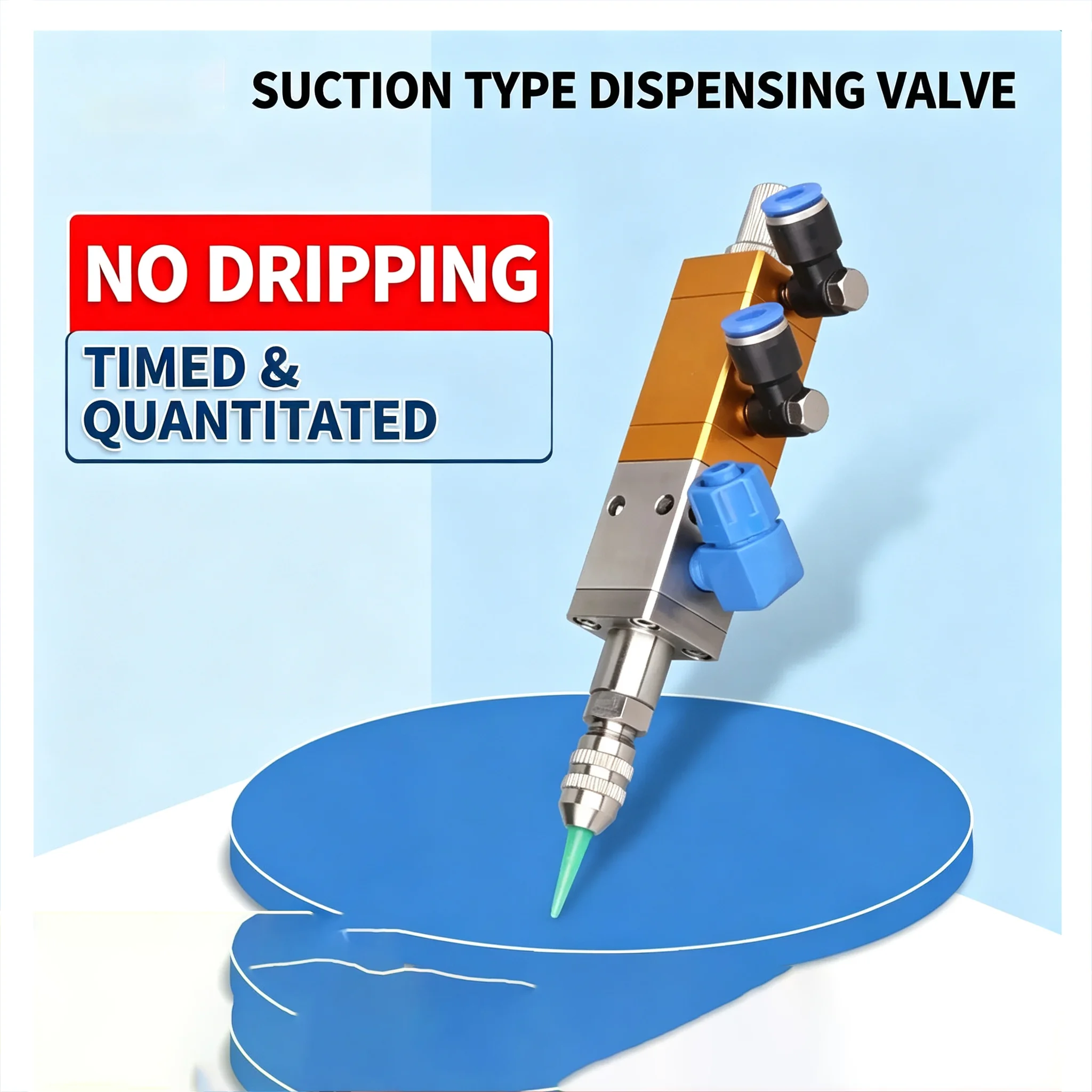 Machine Anti Drip High Viscosity Silicone Valve UV Glue Valve SY-31 Glue Valve Backsuction Pneumatic Precision Glue Dispensing