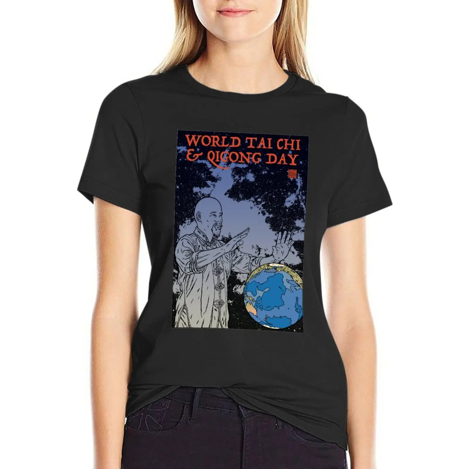 

World Tai Chi & Qi Gong Day T-Shirt Blouse cute clothes workout t shirts for Women