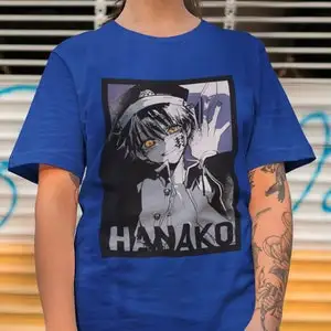 Unisex Hanako-Kun Whisper T-shirt - Anime Secret Keeper Top, Mysterious School Spirit Wear, Manga Shade Design Tee