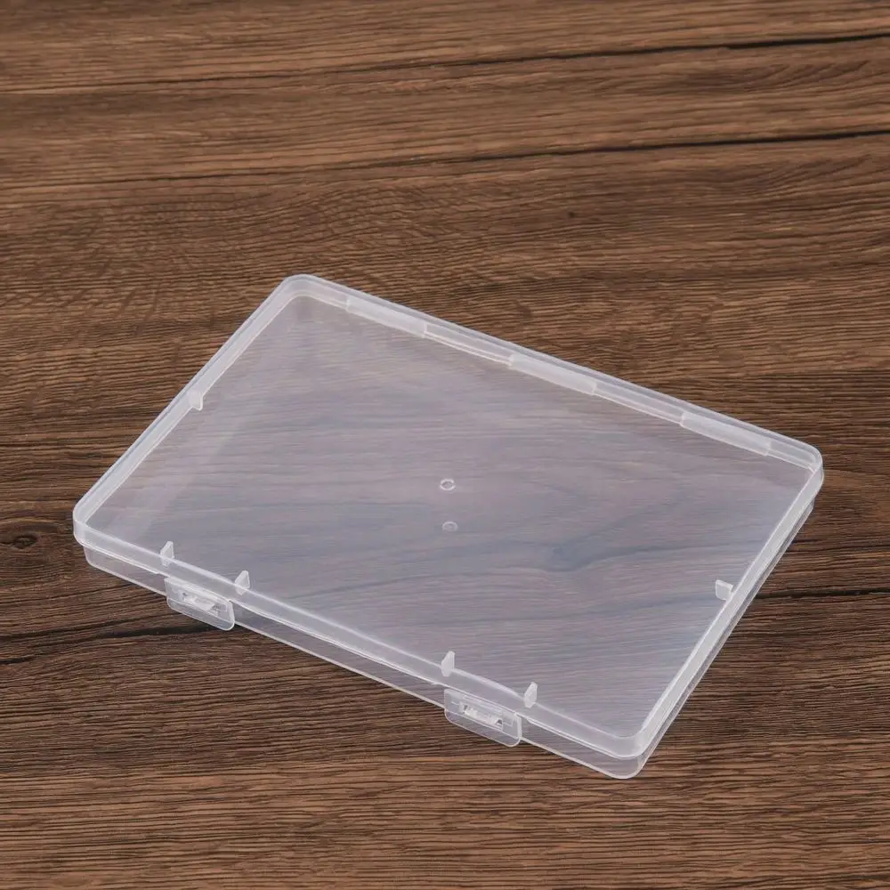 Clear Plastic Storage Box Transparent Case For Small Items Electronic Components Hardware Jewelry Beads Craft Workshop Organizer