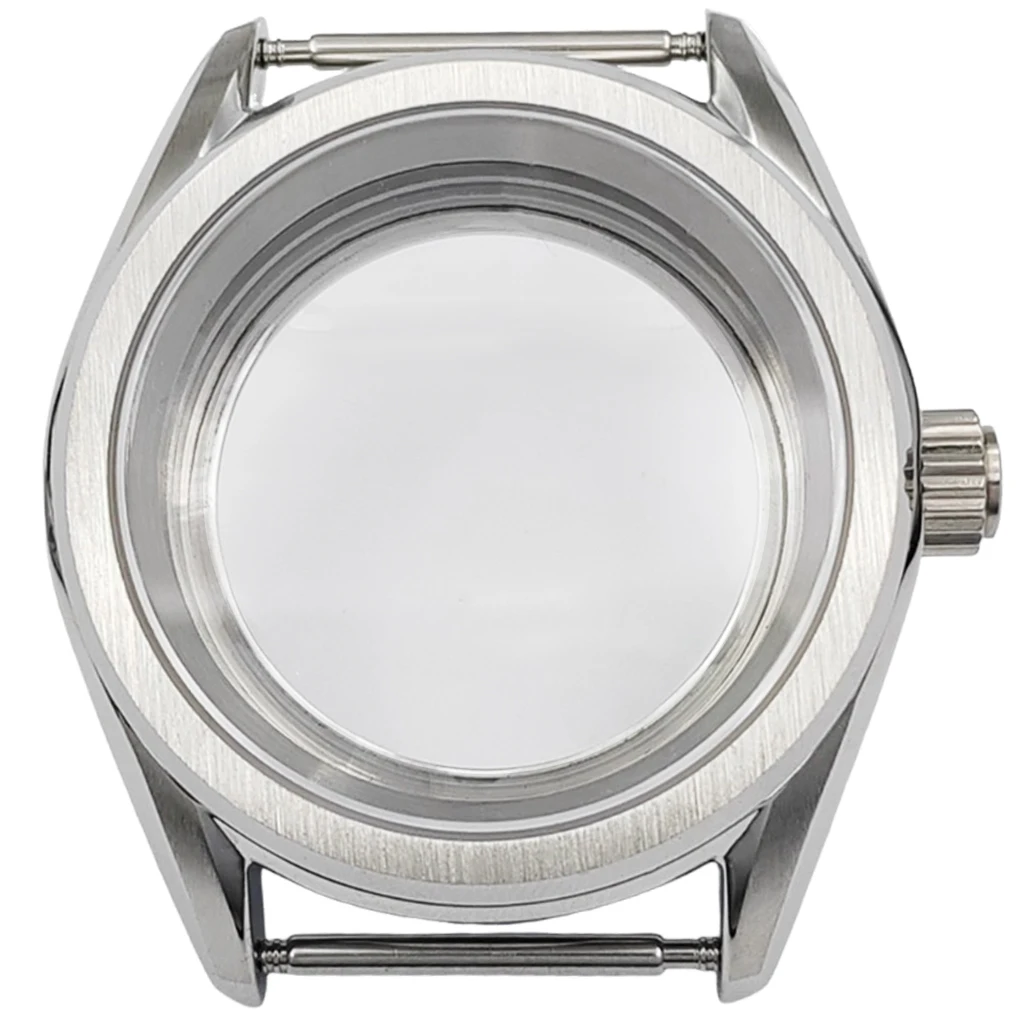 

38mm NH35 Watch Case Stainless Steel Sapphire Glass For NH34 NH35 NH36 ETA2836 Miyota8215 8205 821a ETA2824 PT5000 ST2130