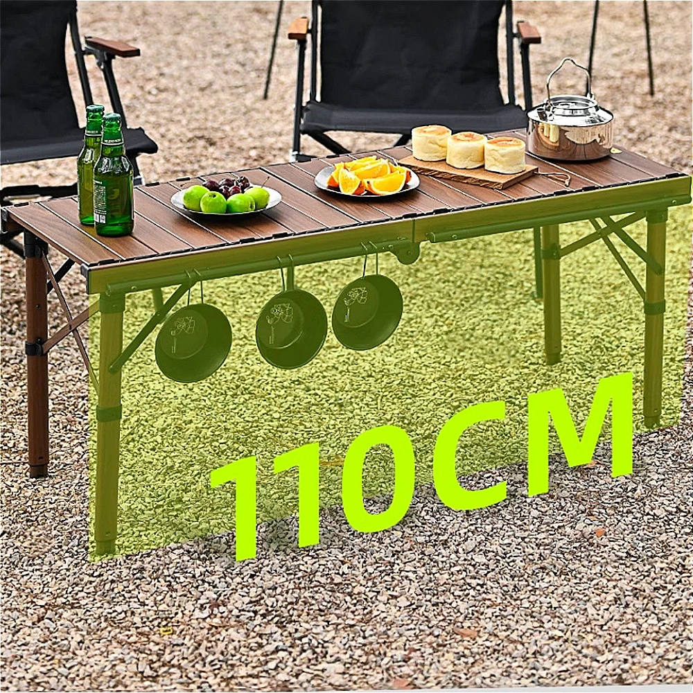 Table multifonction IGT pour camping en plein air, petite table pliante portable, barbecue en alliage d\'aluminium, fournitures de camping