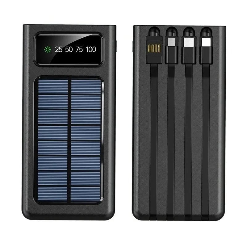 

10000mAh 20000mAh Ultra Capacity Solar Power Bank For iPhone for Samsung 4 in1 Super Fast Charging USB TypeC LED Light Outdoor