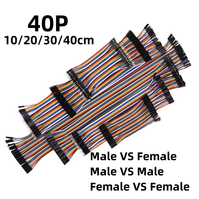 

40PIN 10CM 20CM 30CM Dupont Line Male to Male + Female to Male and Female to Female Jumper Dupont Wire Cable for arduino DIY KIT