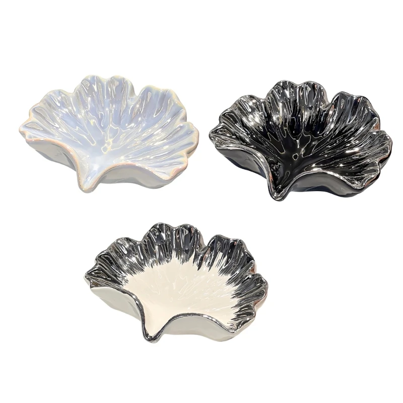 Ceramic Soap Tray with Water Outlet Opening, Bathroom Bar Soap Dish for Sink Side Bathroom Counter Daily Wash Use M68E