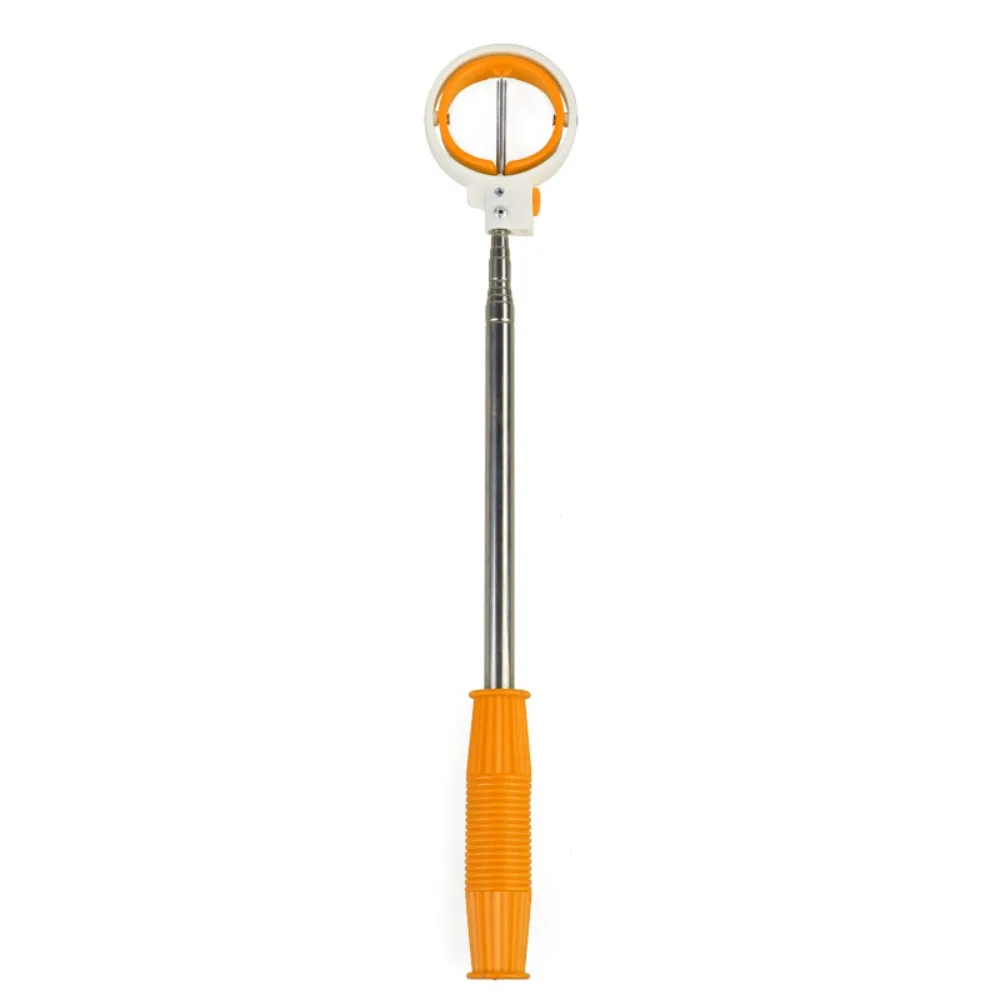 Double Ring Telescopic Golf Ball Retriever Adjustable Locking Golf Ball Picker Non-Slip Handle Easy Grab Ball