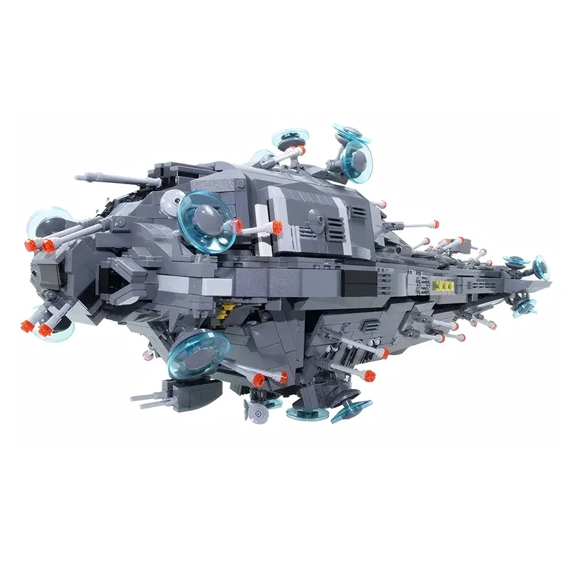 MOC Nebuchadnezzar Hovercraft Building Blocks Set - Film di fantascienza Mattoni Giocattoli Kit modello di nave fai da te Regalo per adulti e fan