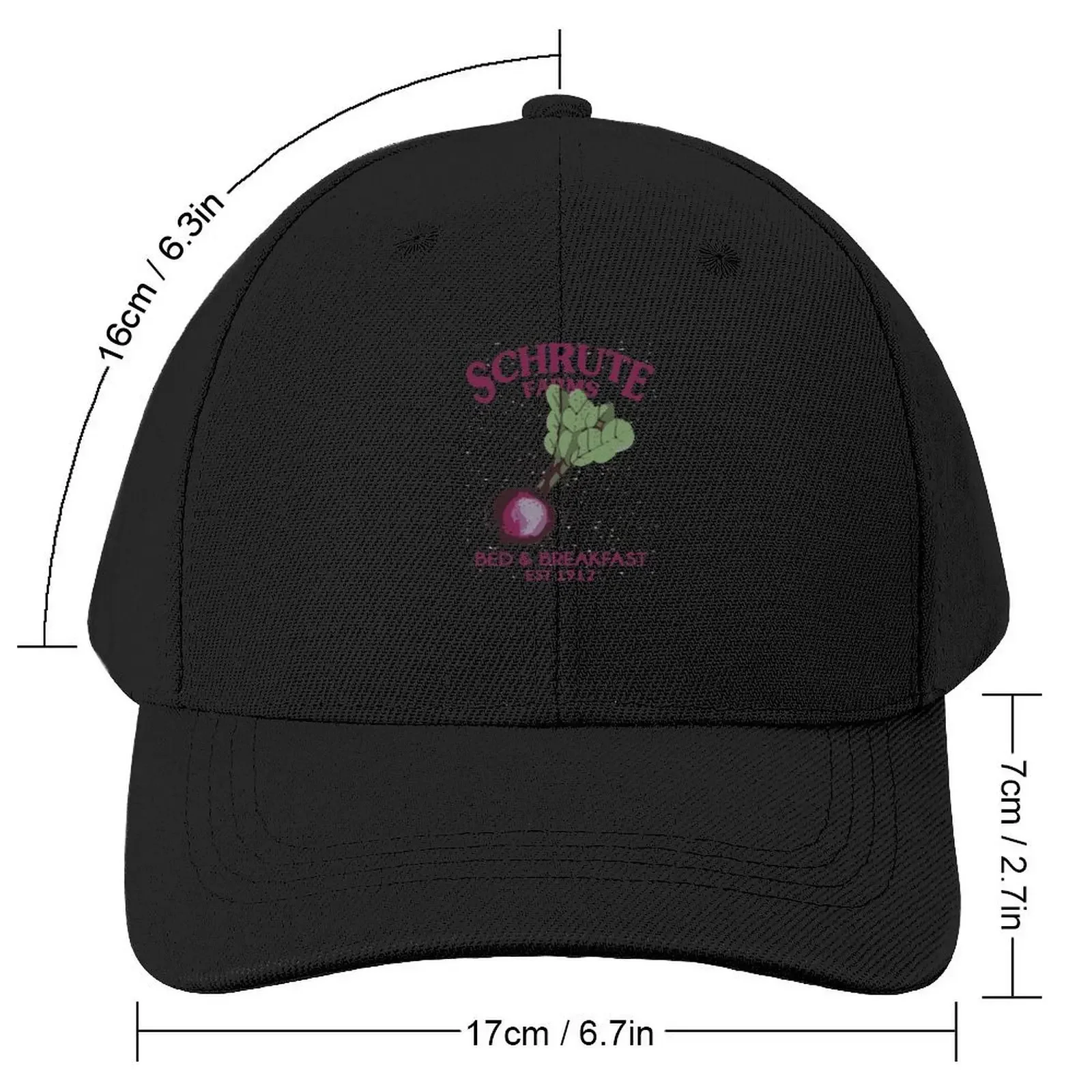 Schrute Farms' Bed and Breakfast Art - Eyesasdaggers Baseball Cap hiking hat Sunscreen Golf Women Men's